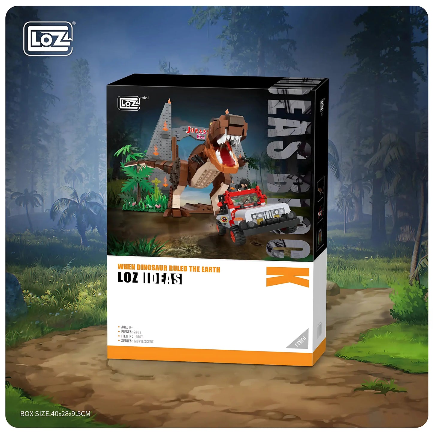 當恐龍統治地球埸景迷你積木 Loz Mini