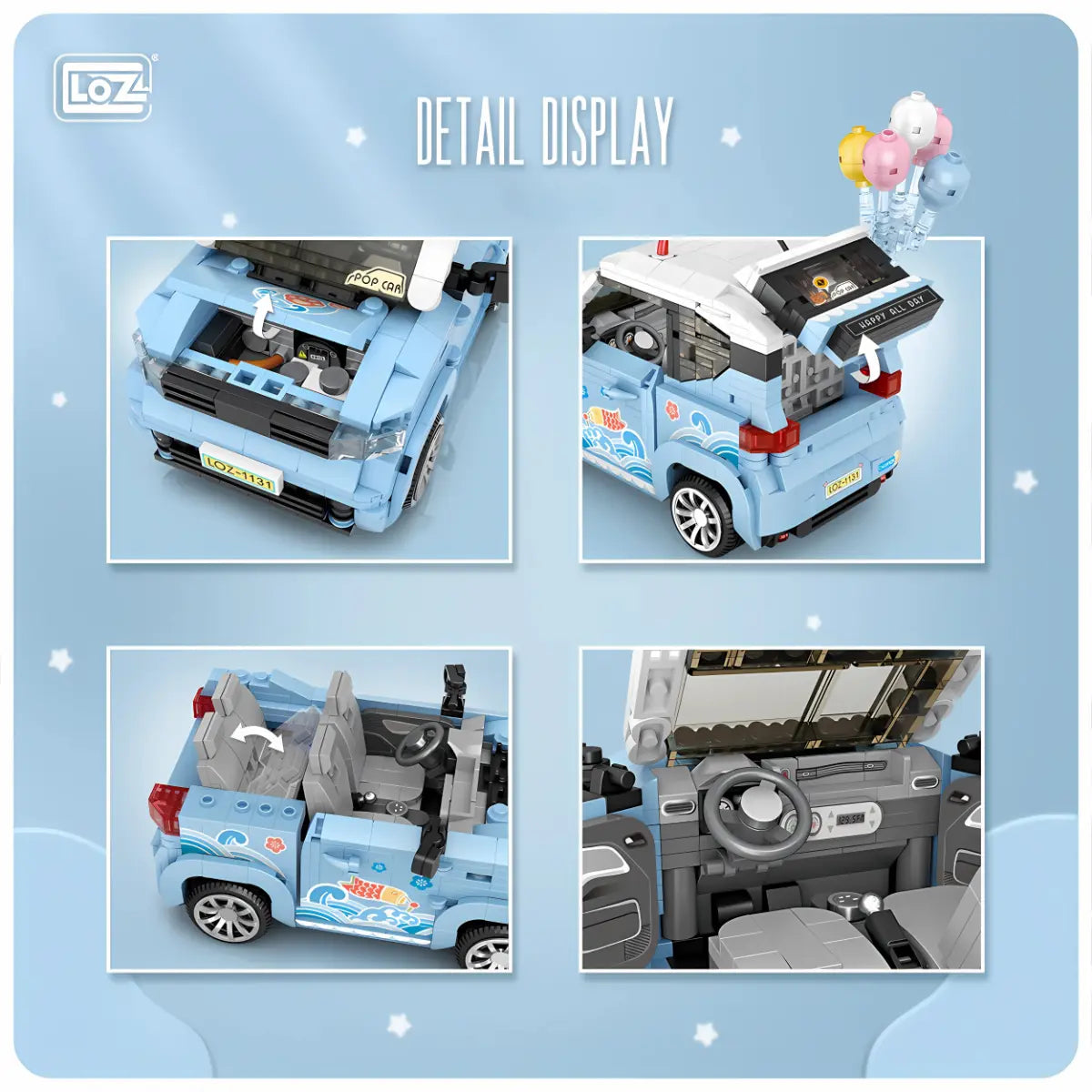 Mini Car 迷你積木 Loz Mini