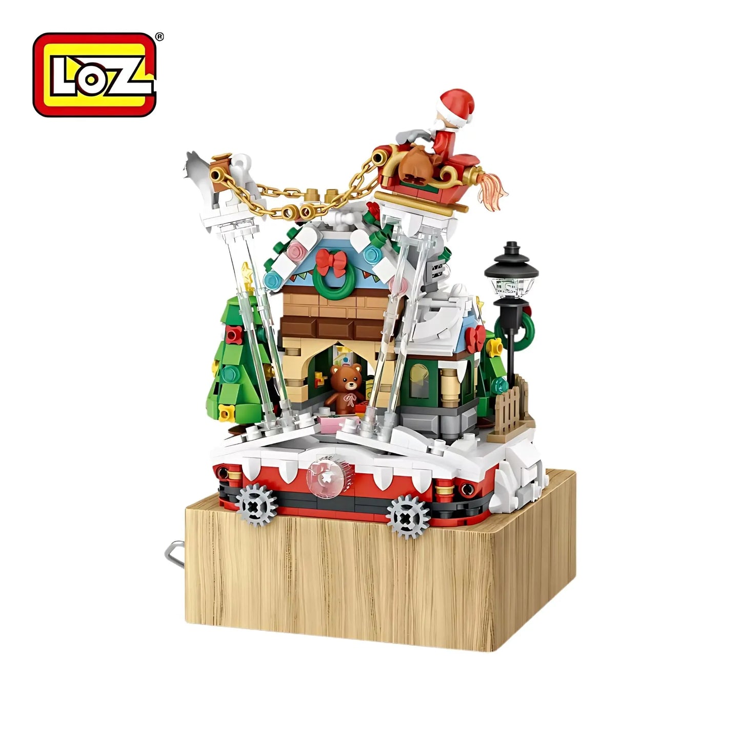 聖誕屋音樂盒迷你積木 Loz Mini