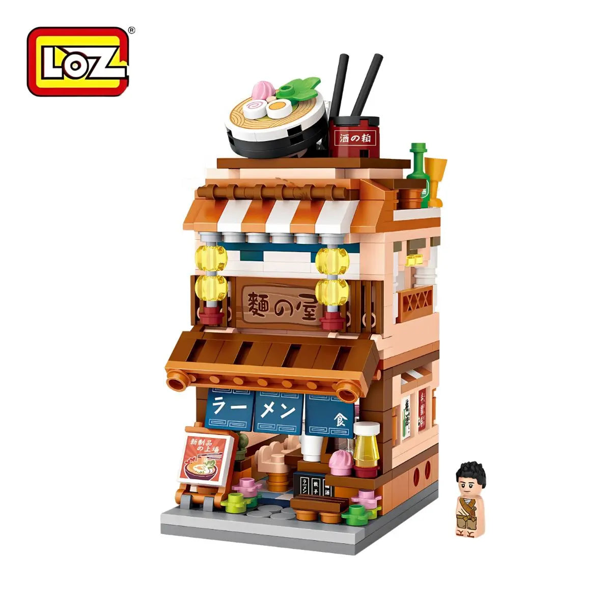 拉面食堂-日式商業街埸景迷你積木 Loz Mini