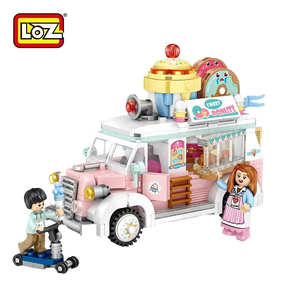 甜品售賣車迷你積木 Loz Mini