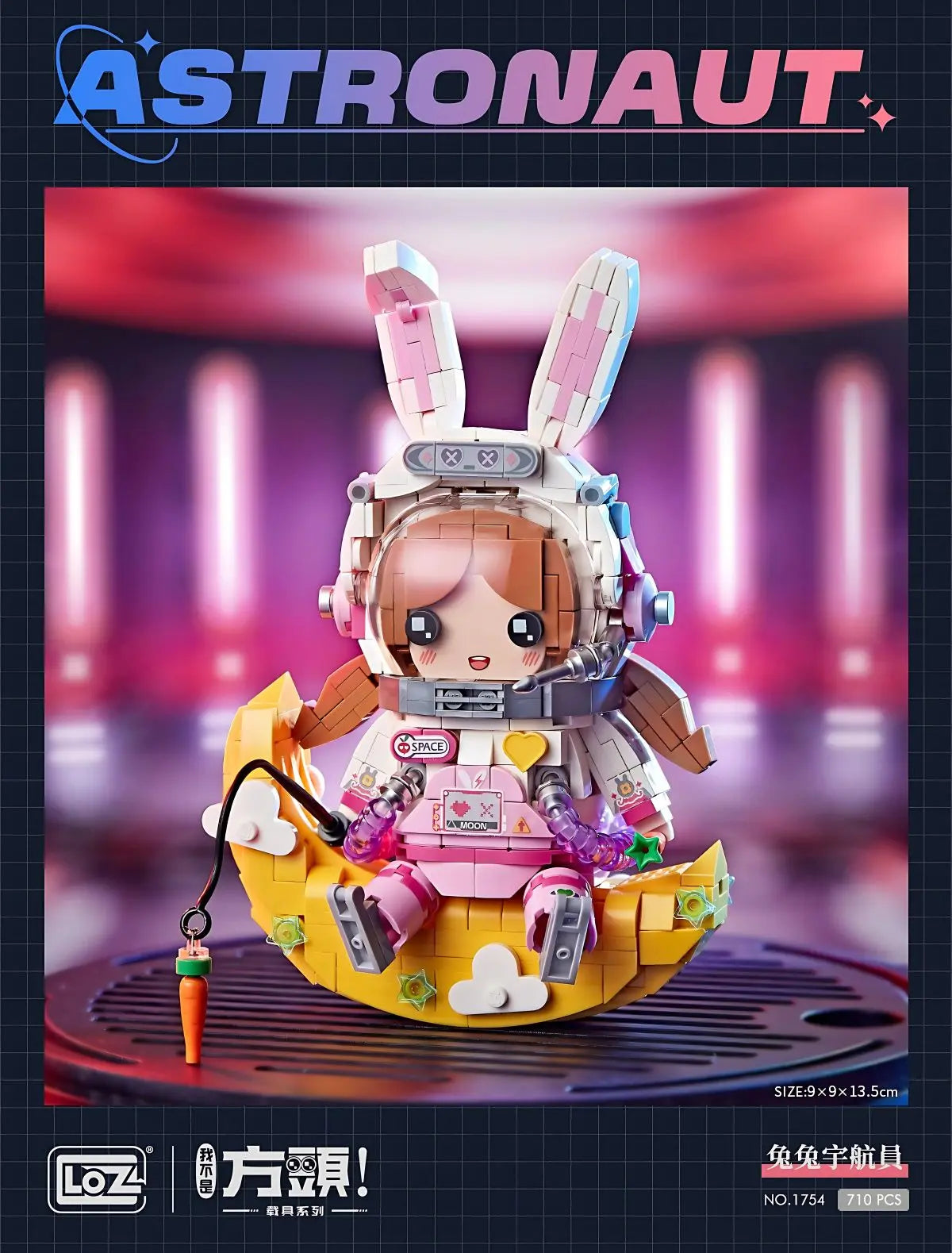 Bunny Spaceman Mini-Bausteine