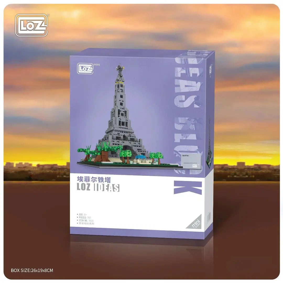 艾菲爾鐵塔世界名建築迷你積木 Loz Mini