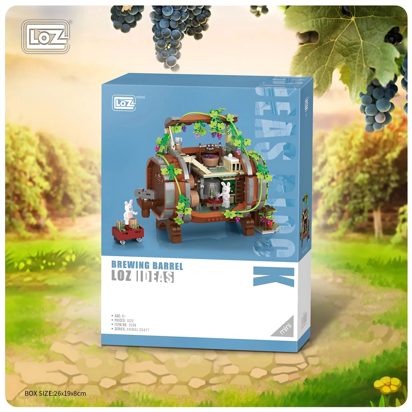 釀酒桶埸景迷你積木 Loz Mini