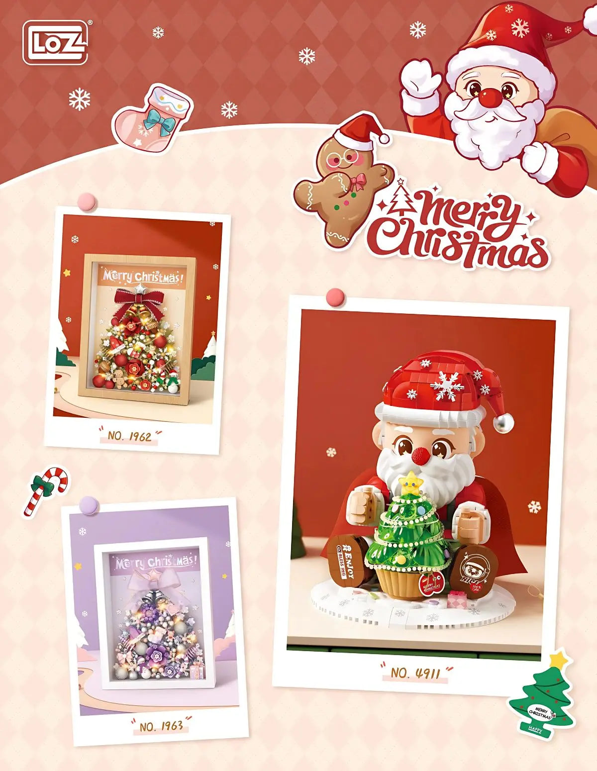 聖誕老人迷你積木(亮燈版) LOZ