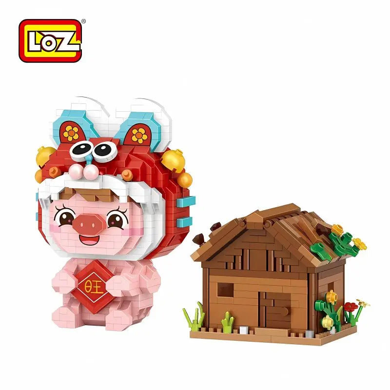 福氣小豬新年微鑽積木擺設 Loz Mini