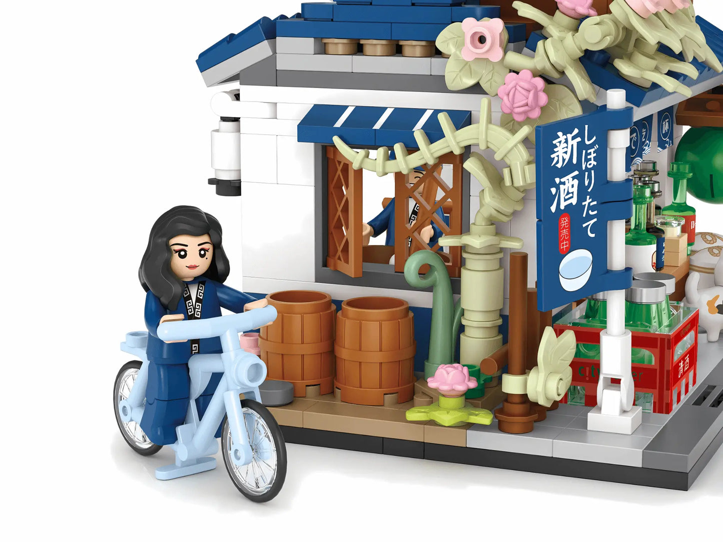 LOZ 日本酒藏場景迷你積木 city’super 聯乘限定版|Japanese Sake Brewery Mini Blocks | Japanische Sake-Brauerei Bausteine | Chef Polar 限量款 | Cultural Collectible Building Toy | 日本風情積木模型