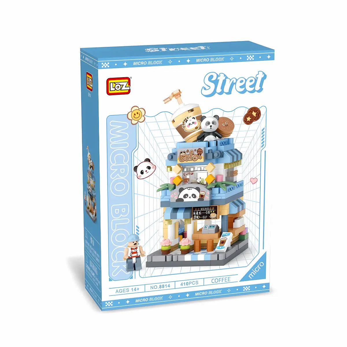 LOZ 熊貓咖啡店 微鑽積木|LOZ Panda Café Micro Blocks|LOZ Panda Café Micro Baustein