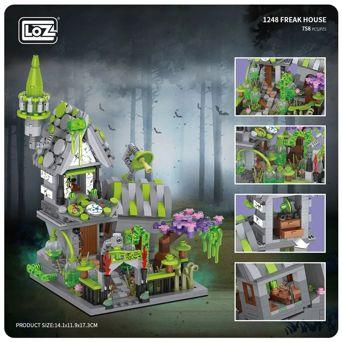 科學怪學埸景迷你積木 - Loz Mini – I-Had Creation Limited