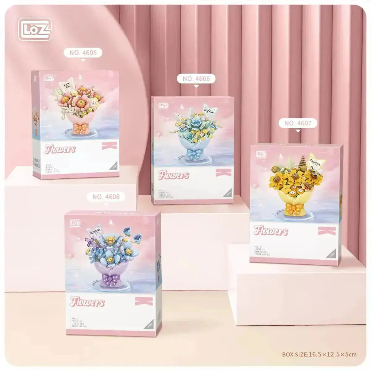 Delicate Little Bouquet Mini Building Blocks - Blue Dream - Loz Mini ...