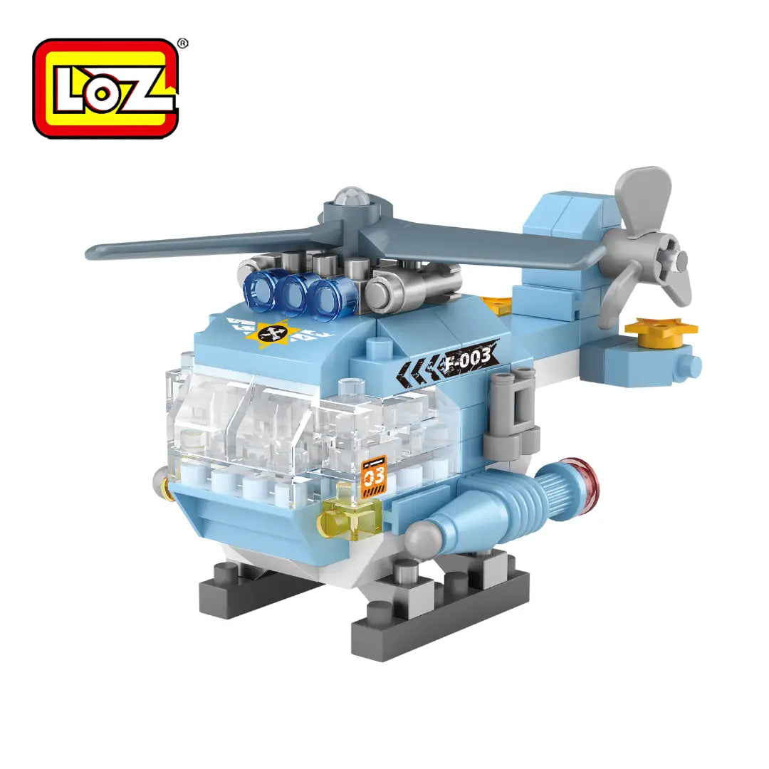 直升機-微鑽積木 LOZ