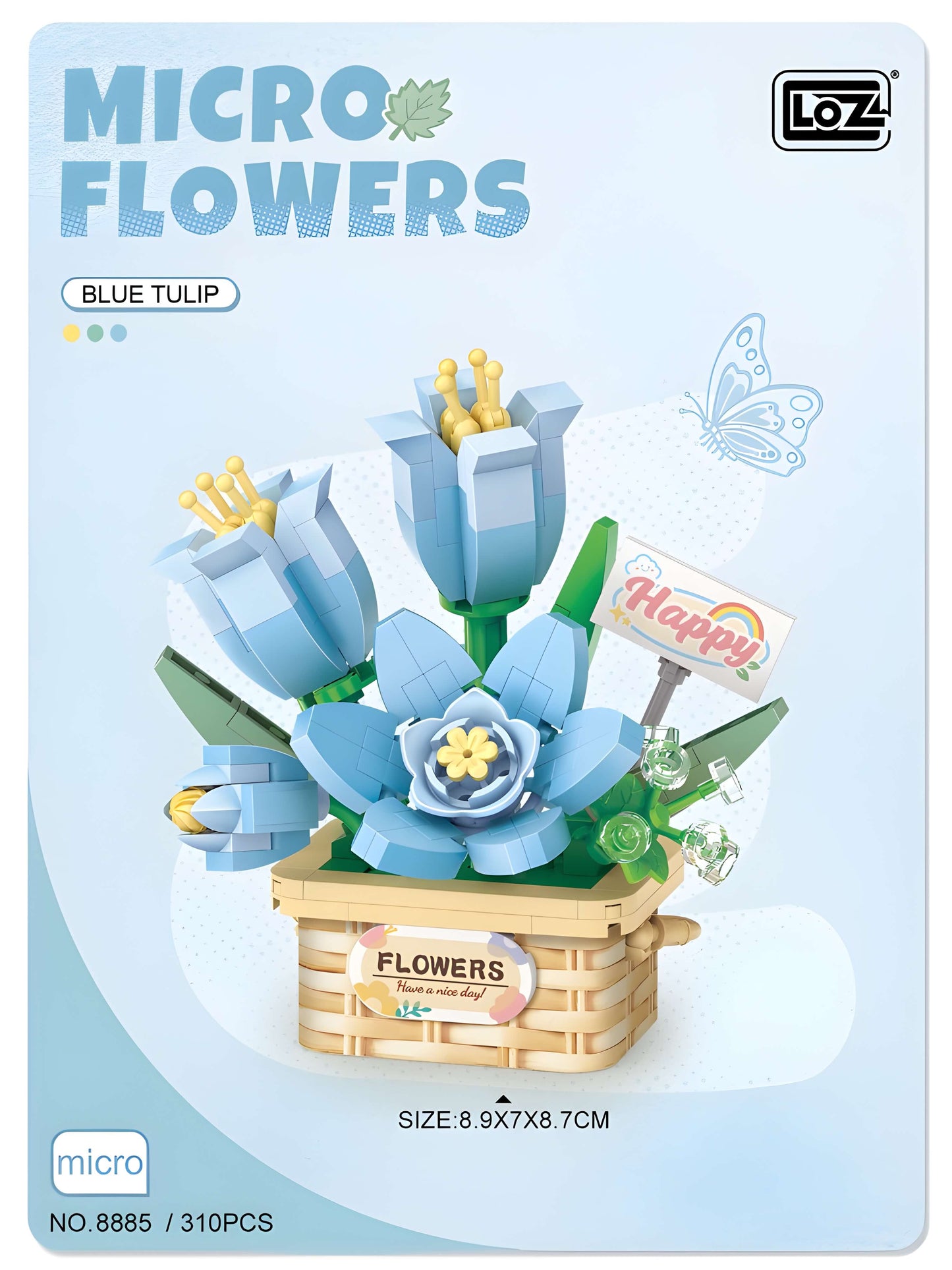 LOZ 鬱金香 微鑽積木 (8885)