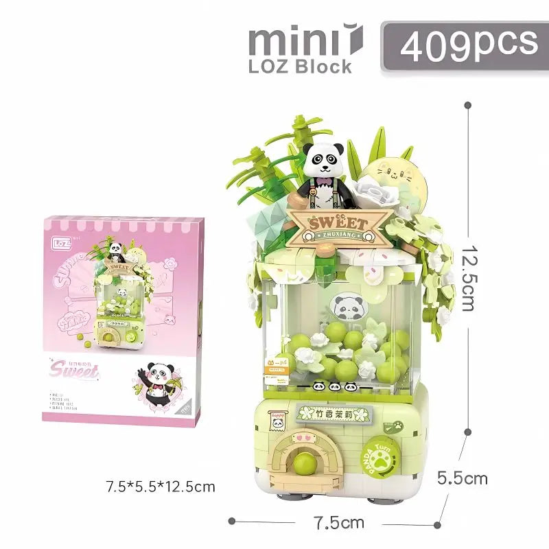 LOZ 竹香茉莉扭蛋機 迷你積木｜Bamboo Jasmine Capsule Toy Machine｜Bambus-Jasmin Kapselautomat｜Sweet Q Capsule Machine Series | Cute Mini Block Toy