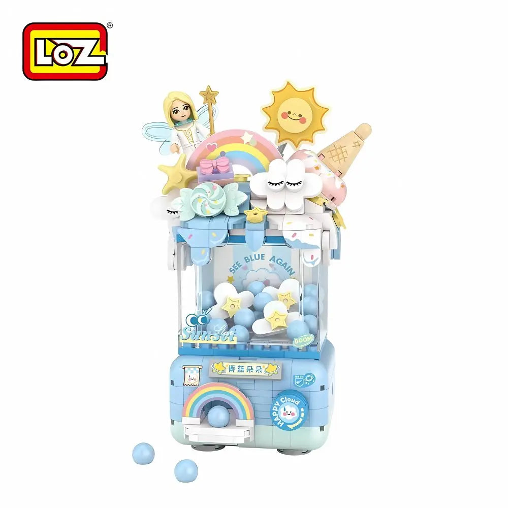LOZ 椰藍朵朵扭蛋機 迷你積木｜Blue Sky Capsule Toy Machine｜Himmelblau Kapselautomat｜Sweet Q Capsule Machine Series | Cute Mini Block Toy