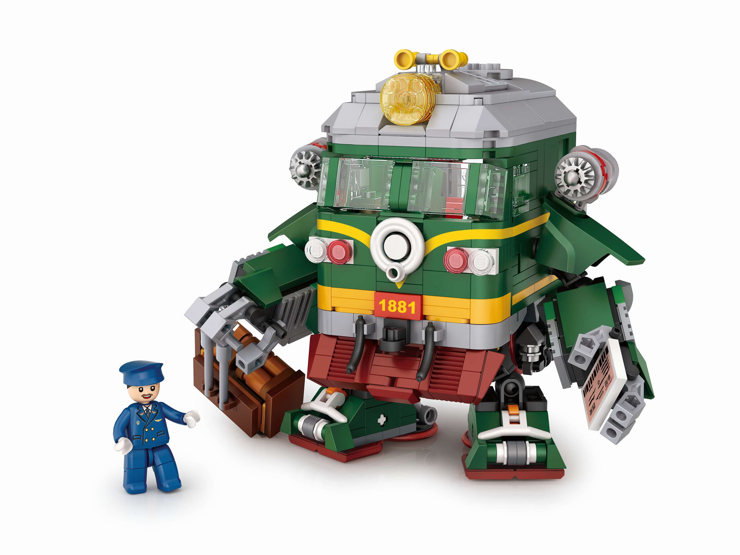 LOZ 綠皮火車機械人 90615 迷你積木 MechsGURU 系列 ｜LOZ Greeniron Express mecha mini building blocks 90615｜LOZ Greeniron Express Roboter Mini-Bausteine 90615