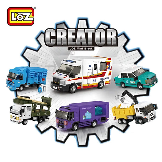 LOZ 香港迷你積木車 第二季｜Hong Kong Mini Vehicle Block Set Season 2｜Hongkong Mini-Fahrzeug Serie｜城市服務車積木 | City Service Vehicle Collectible | 模型收藏玩具