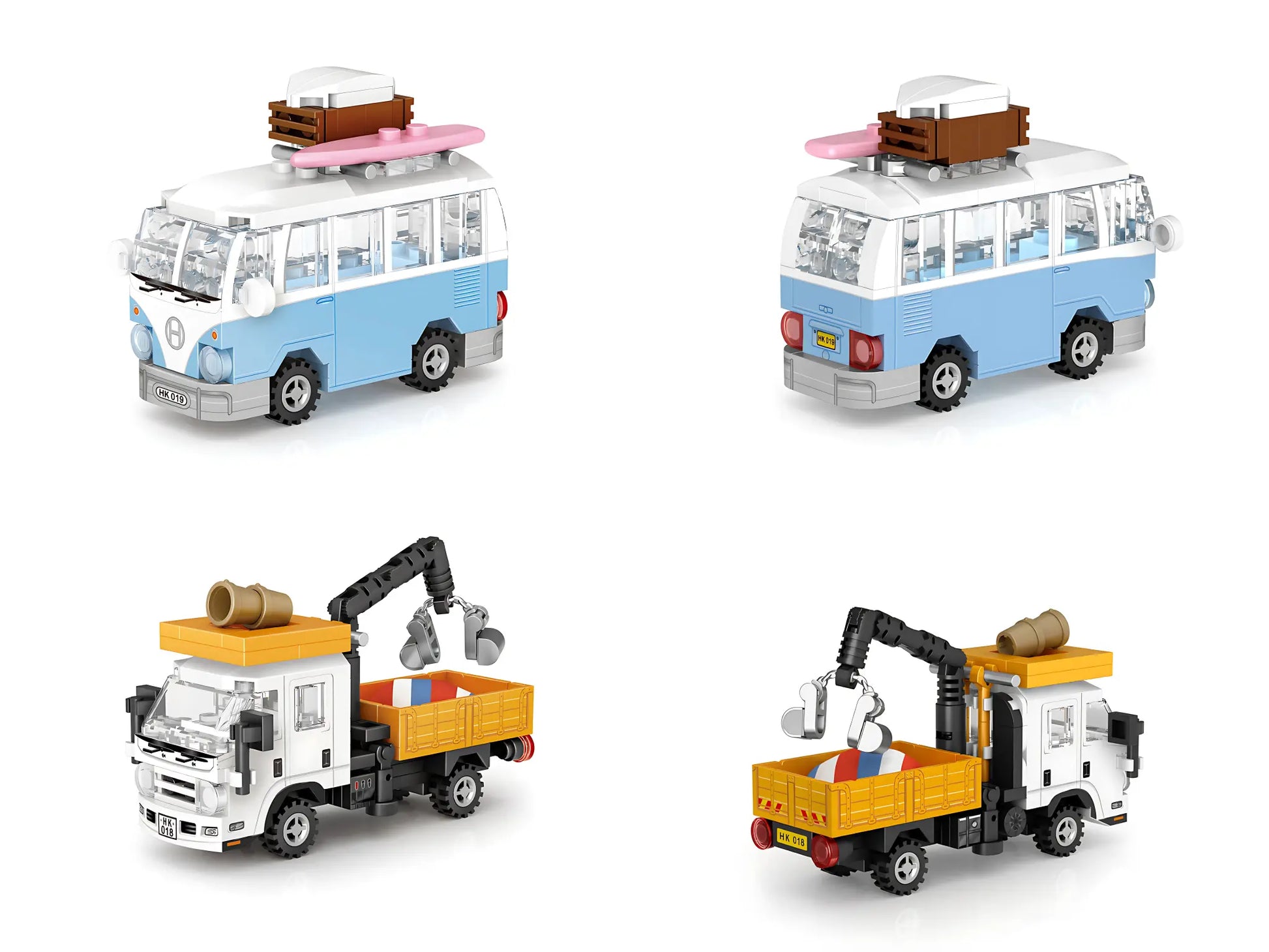 LOZ 香港迷你積木車 第三季｜Hong Kong Mini Vehicle Block Set Season 3｜Hongkong Mini-Fahrzeug Serie｜城市工程車積木 | City Construction Vehicle Collectible | Urban Builder Mini Set