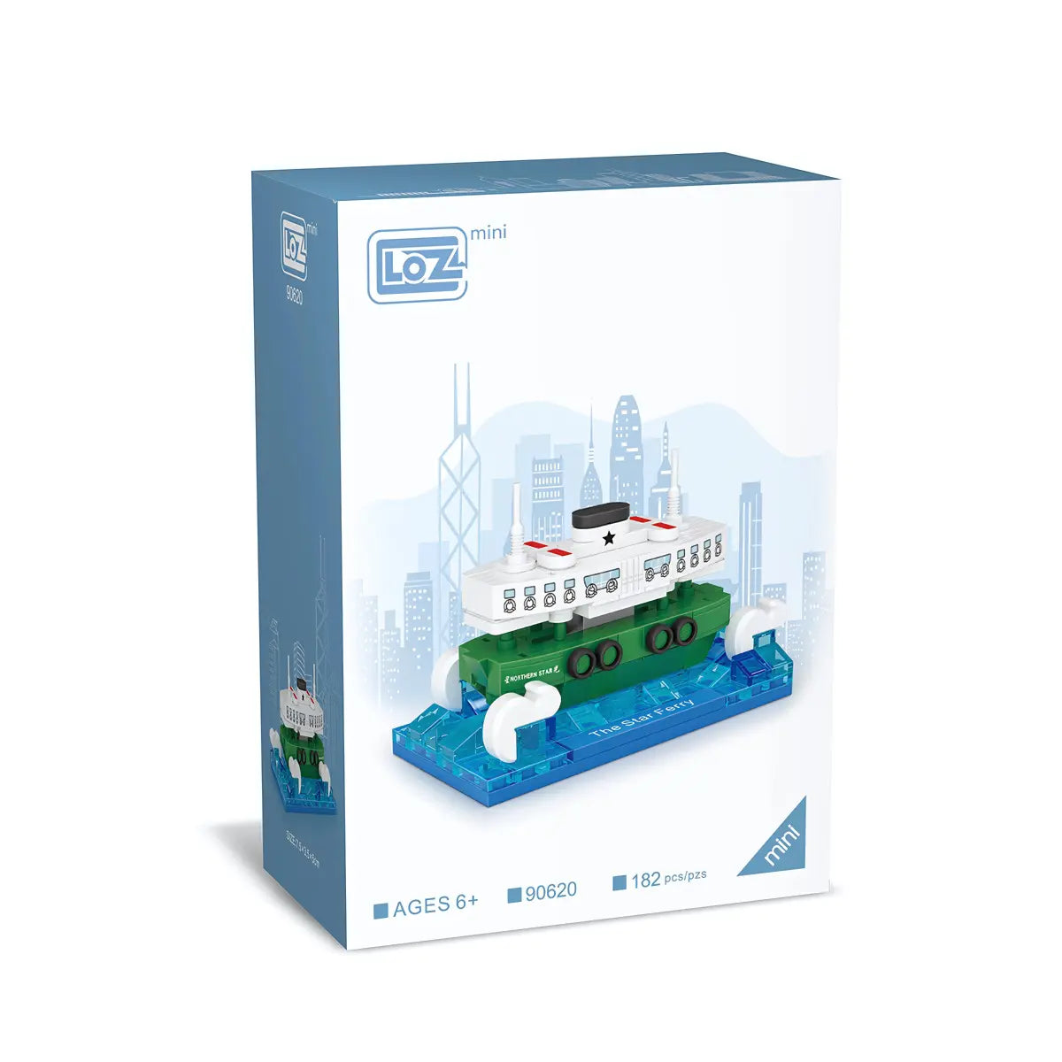 LOZ 香港天星小輪迷你積木模型 授權版｜Star Ferry Mini Blocks｜Hongkong Star Ferry Bausteine｜維港地標積木模型 | Hong Kong Landmark Collectible | City Ferry Building Set
