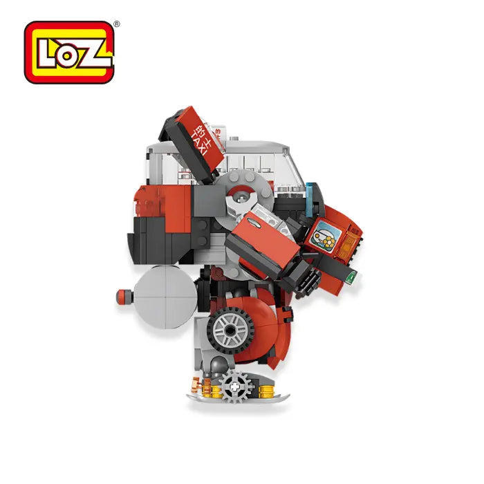 LOZ 香港的士機械人 MechsGURU 系列迷你積木 Hong Kong Taxi Mecha Mini Blocks – MechsGURU Serie | 港式經典紅的士變身機械戰士 | Ideal Gift / Perfektes Geschenk / 創意積木模型