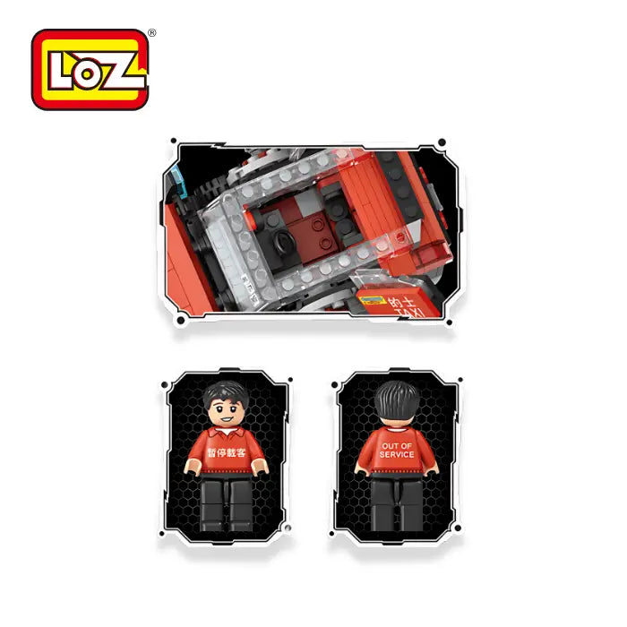 LOZ 香港的士機械人 MechsGURU 系列迷你積木 Hong Kong Taxi Mecha Mini Blocks – MechsGURU Serie | 港式經典紅的士變身機械戰士 | Ideal Gift / Perfektes Geschenk / 創意積木模型