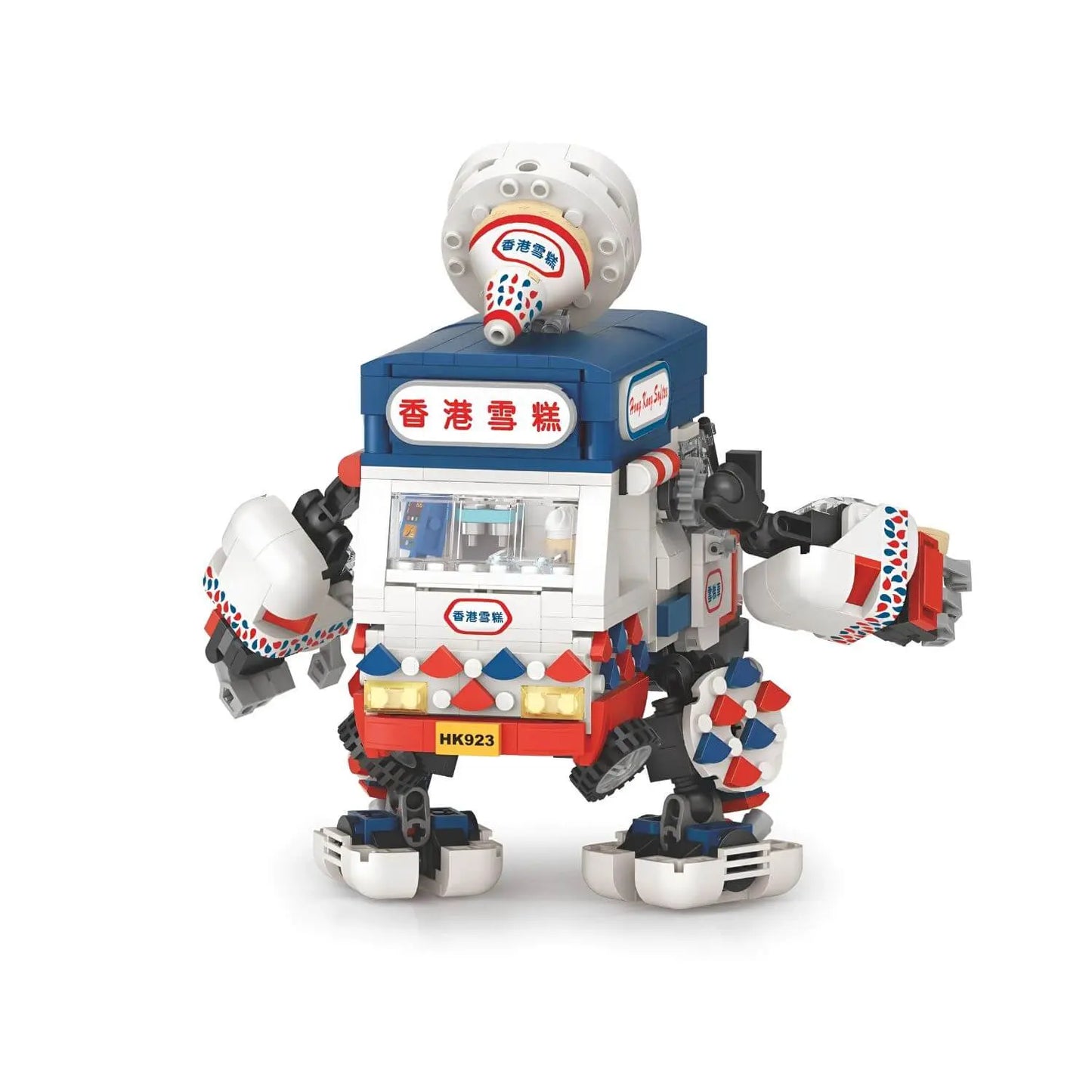 LOZ 香港雪糕車機械人（音樂版） MechsGURU 系列｜Hong Kong Ice Cream Van Mecha Music Version Mini Blocks｜Eiswagen-Mecha Bausteine | 懷舊港式雪糕車機械人 | Nostalgic Collectible Toy | Musikspielendes Modell