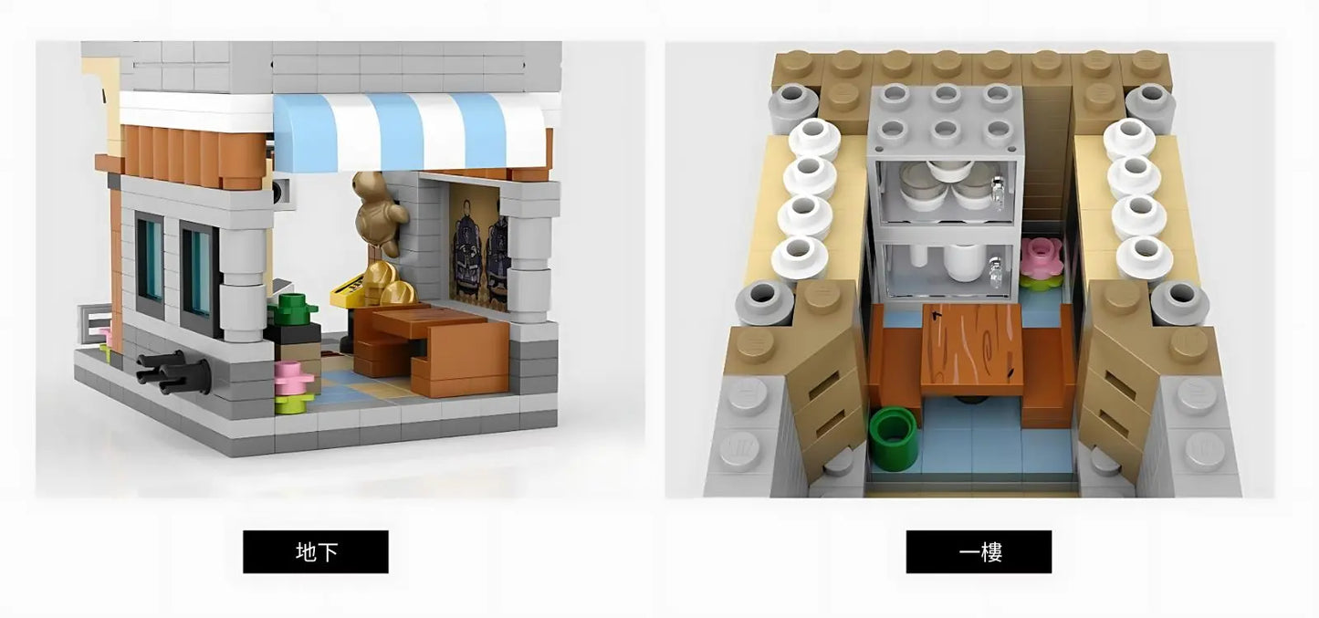 LOZ × 恭和堂 商業街景迷你積木 授權版｜Kung Wo Tong Mini Blocks｜Kräutertee-Laden Bausteinmodell｜香港傳統品牌積木 | Herbal Tea Shop Building Toy | Cultural Miniature Set