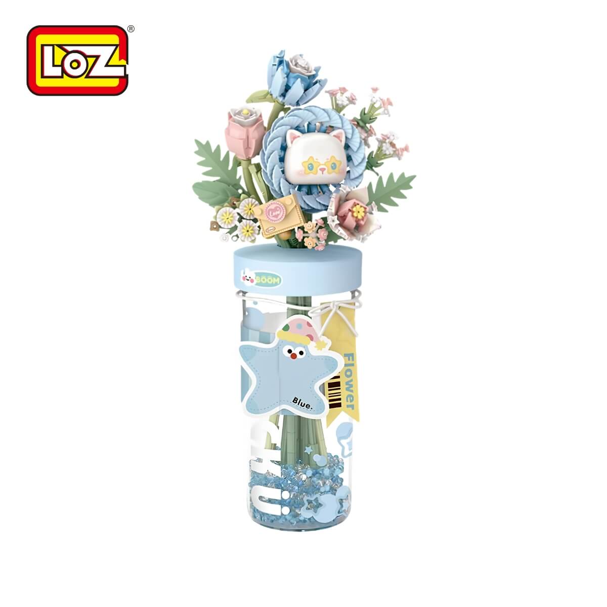 LOZ “Starlight Blue” Flowers Cup Mini Blocks (4809)