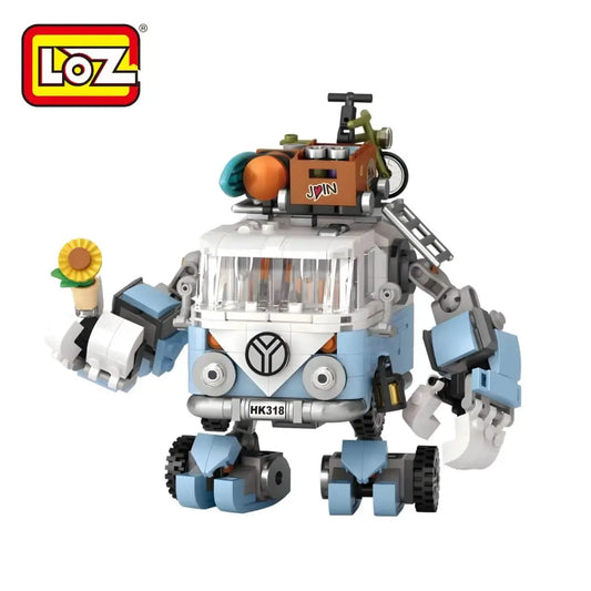 LOZ 露營車機械人迷你積木 MechsGURU 系列 90607｜LOZ Camping Van Mecha Mini Blocks MechsGURU 90607｜LOZ Camping Van Mecha Mini-Bausteine MechsGURU 90607