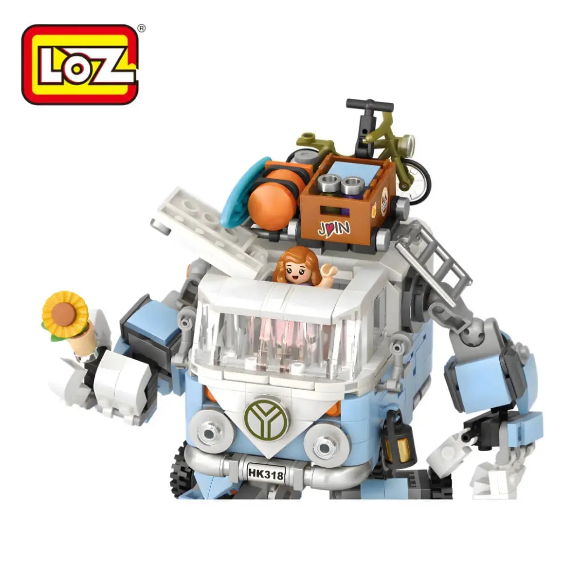 LOZ 露營車機械人車頂結構設計｜LOZ camping van mecha roof structure design｜LOZ Camping Van mecha Dach Konstruktion