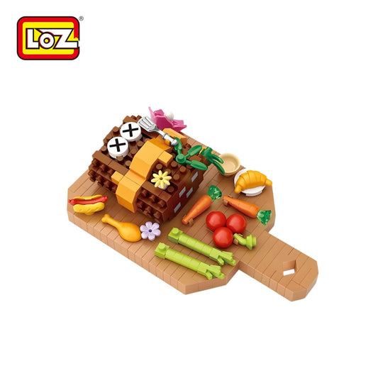 LOZ 牛扒冰箱貼 微鑽積木｜Steak Refrigerator Magnet Mini Block｜Steak Kühlschrankmagnet Mini-Bausteine｜創意食物造型冰箱貼 | Food Magnet Brick Toy | Kitchen Decoration