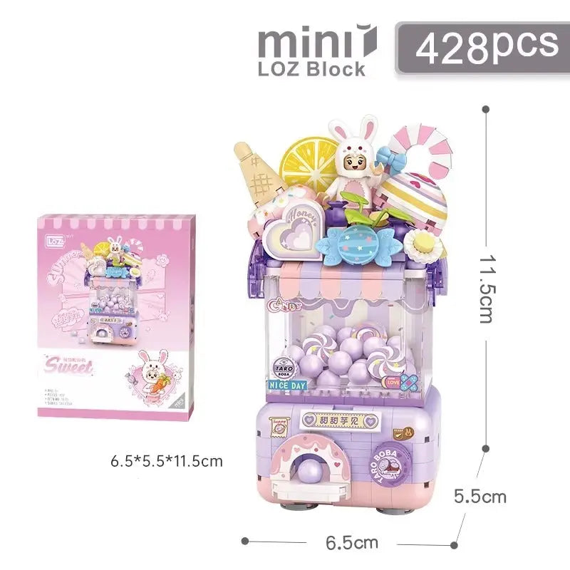 LOZ 甜甜芋見扭蛋機 迷你積木｜Sweet Taro Capsule Toy Machine｜Süße Taro Kapselautomat｜Sweet Q Capsule Machine Series | Cute Mini Block Toy