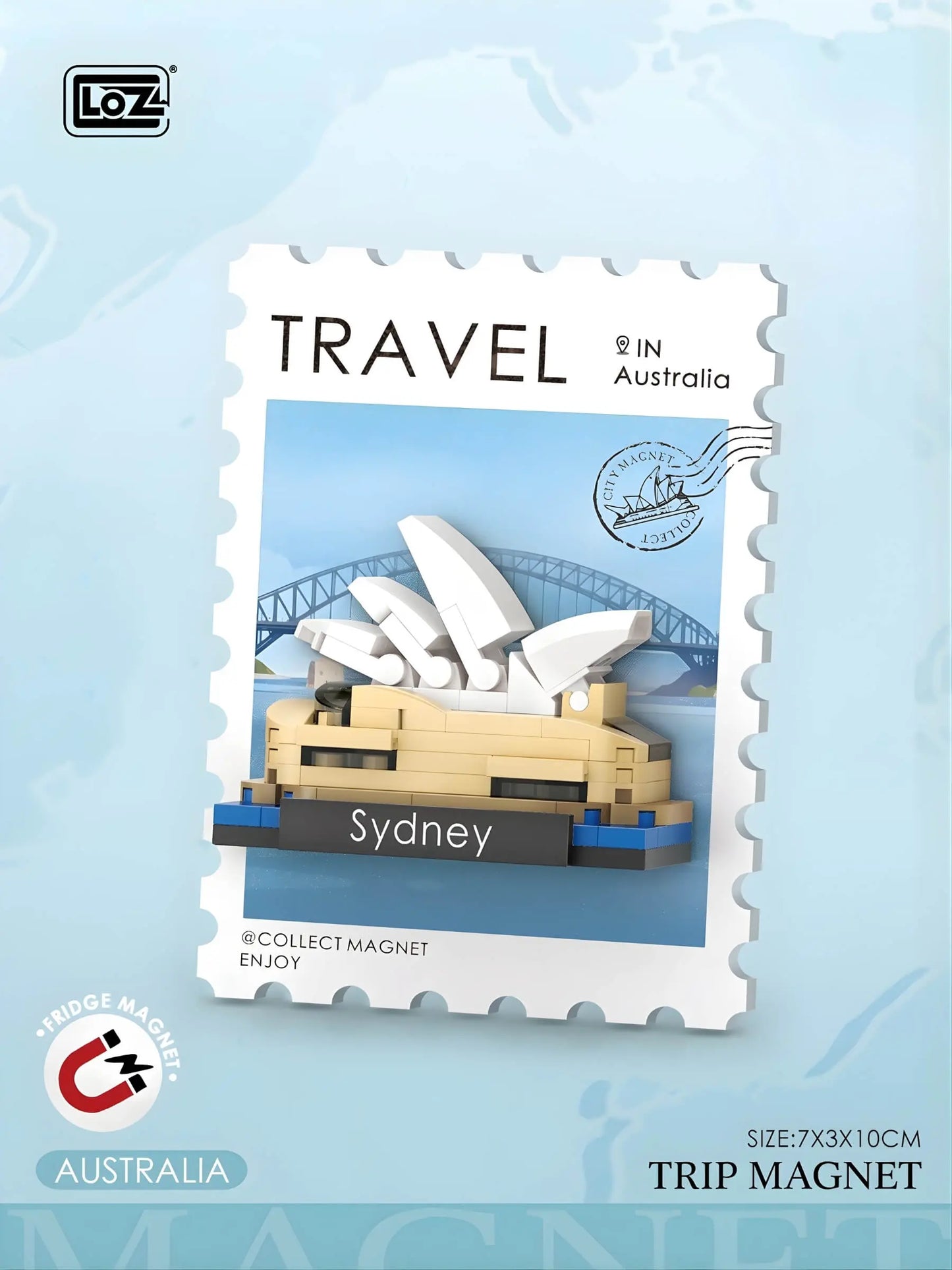 旅行印象明信片冰箱貼 盲盒 整套12款 微鑽積木 4413 世界地標展示｜Travel postcard fridge magnet blind box full set of 12 micro diamond blocks 4413 world landmarks｜Reise-Postkarten Kühlschrankmagnet Blindbox Komplettset 12 Designs Micro-Diamond-Bausteine 4413