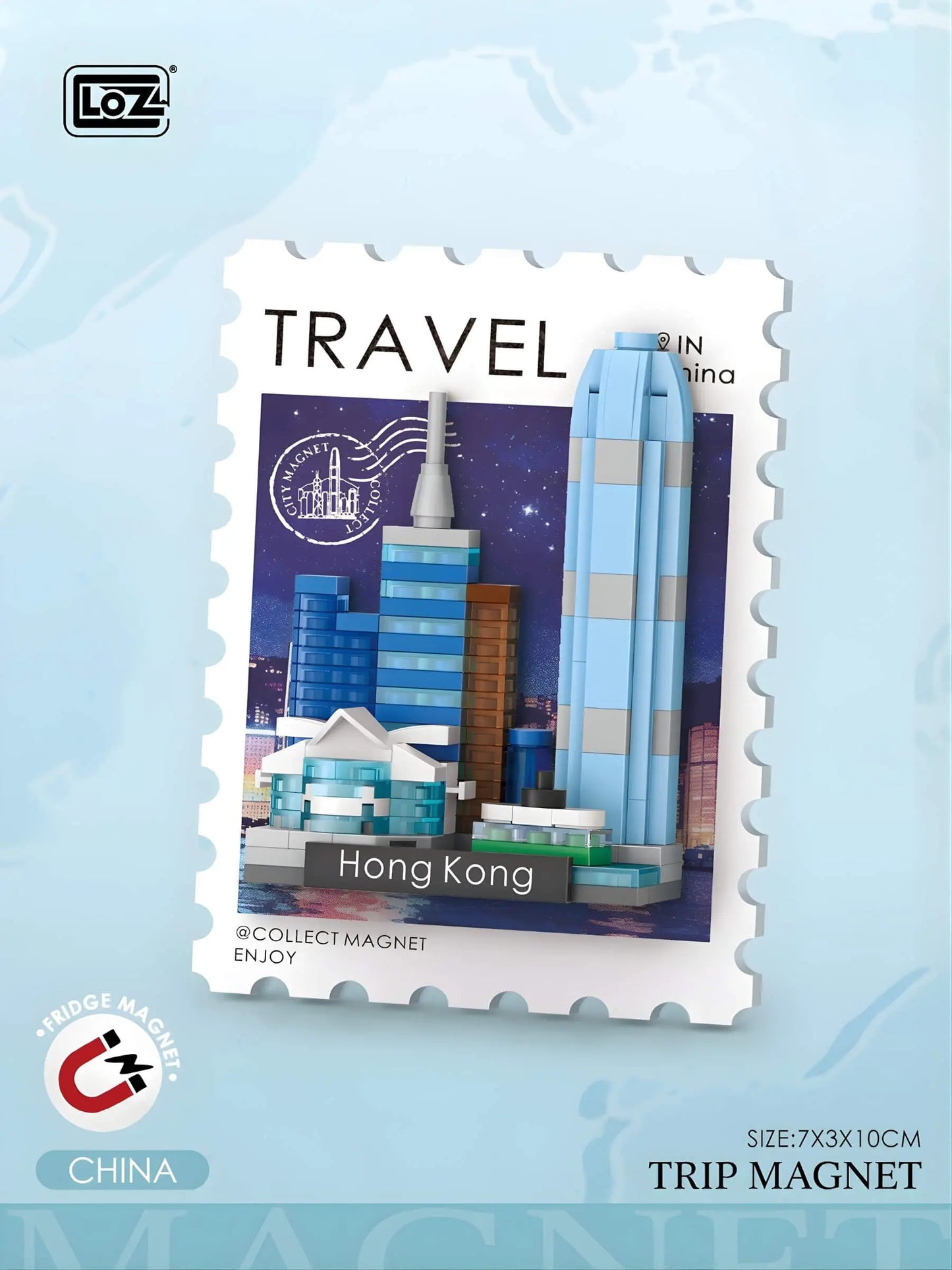 旅行印象明信片冰箱貼 盲盒 整套12款 微鑽積木 4413 世界地標展示｜Travel postcard fridge magnet blind box full set of 12 micro diamond blocks 4413 world landmarks｜Reise-Postkarten Kühlschrankmagnet Blindbox Komplettset 12 Designs Micro-Diamond-Bausteine 4413