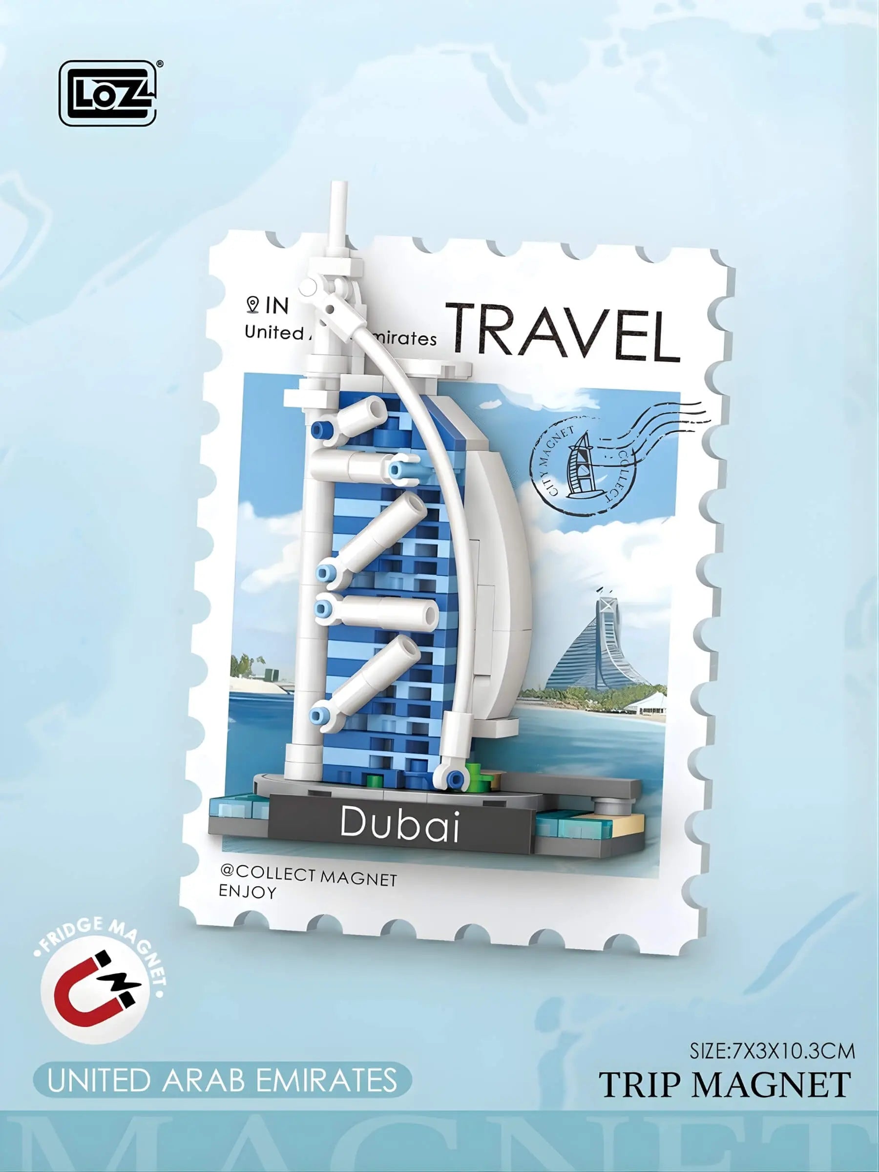 旅行印象明信片冰箱貼 盲盒 整套12款 微鑽積木 4413 世界地標展示｜Travel postcard fridge magnet blind box full set of 12 micro diamond blocks 4413 world landmarks｜Reise-Postkarten Kühlschrankmagnet Blindbox Komplettset 12 Designs Micro-Diamond-Bausteine 4413