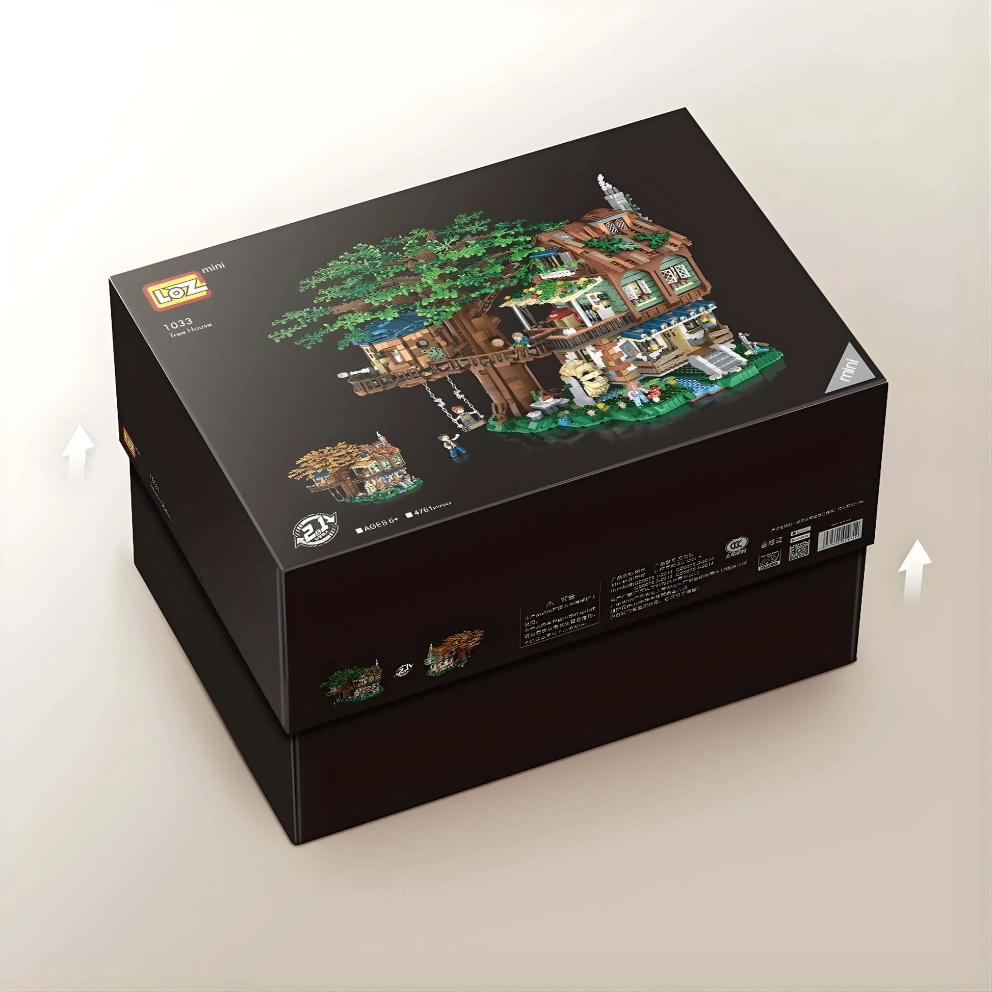 LOZ 樹屋積木 1033 大型森林樹屋模型 四季變化設計｜LOZ treehouse building blocks large model seasonal design｜LOZ Baumhaus Bausteine großes Modell Jahreszeiten