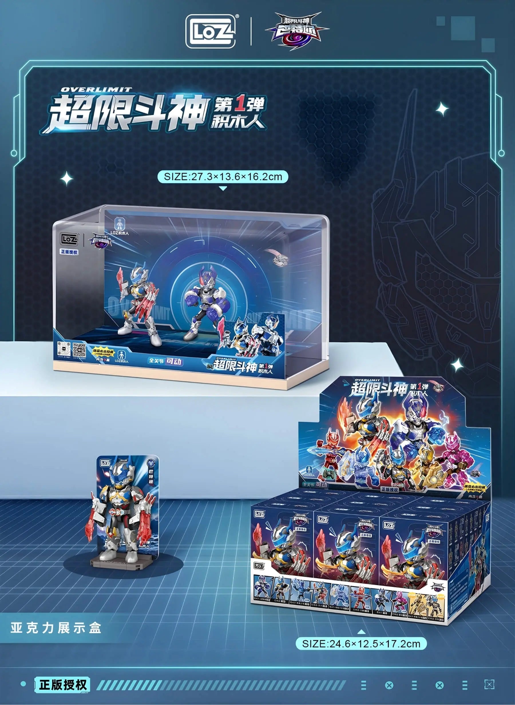 HK｜LOZ 超限鬥神 第一彈 全系列角色展示 含隱藏款 EN｜Overlimit minifigure series 1 blind box collection DE｜Overlimit minifigure series komplette Figurenübersicht mit Geheimfigure